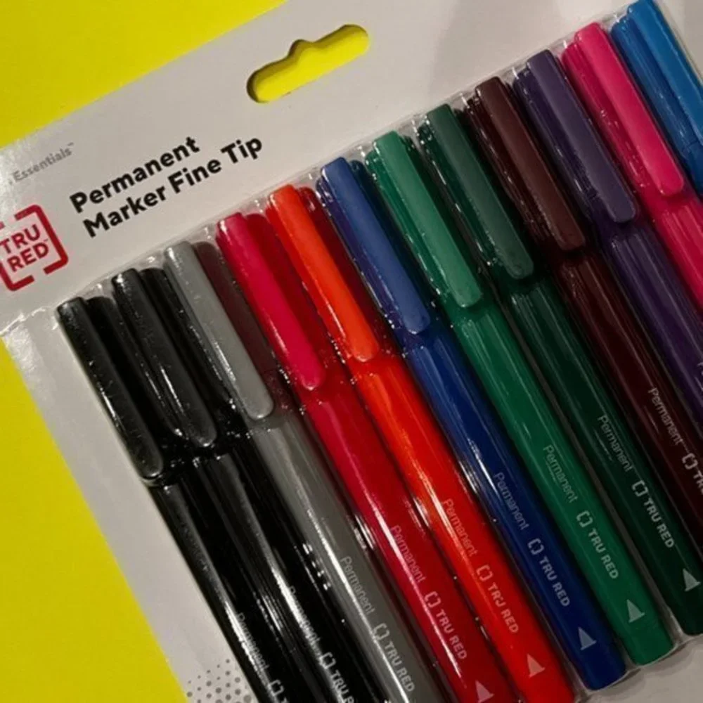 Tru Red / Staples permanent markers